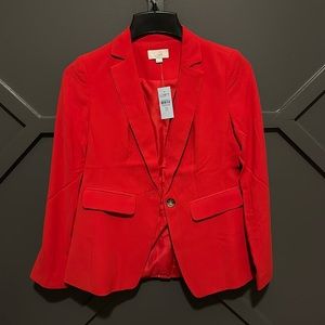NWT Ann Taylor Loft red blazer 00p